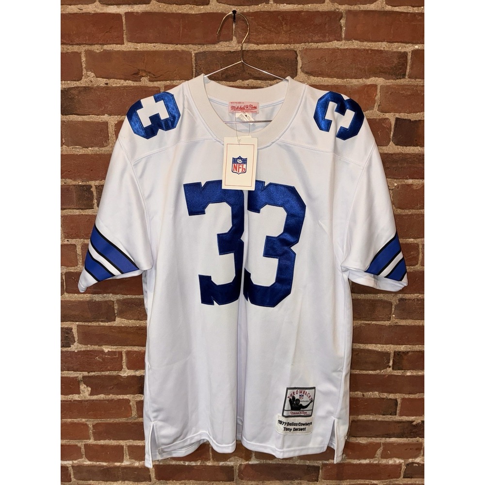 Mitchell & Ness Tony Dorsett Dallas Cowboys #33 1977 Throwback NFL Jersey‎ NWT